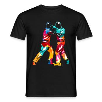 Krav Maga - Men's T-Shirt - black - Front - AI Model Male 178 light (178cm)