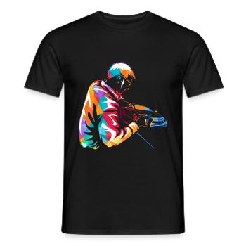 Mediendesigner - Men's T-Shirt - black - Front - AI Model Male 178 light (178cm)