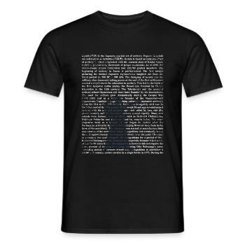 Kyudo Geschenk - Männer T-Shirt - Schwarz - Vorne - AI Model Male 178 light (178cm)
