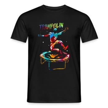 Trampoline Gift - Men's T-Shirt - black - Front - AI Model Male 178 light (178cm)