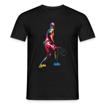 Squash - Männer T-Shirt - Schwarz - Vorne - AI Model Male 178 light (178cm)
