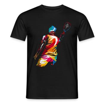 Speedminton - T-shirt homme - noir - Devant - AI Model Male 178 light (178cm)