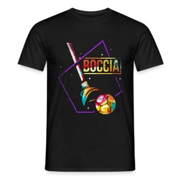 Boccia Sport Polygon Gift - Men's T-Shirt - black - Front - AI Model Male 178 light (178cm)