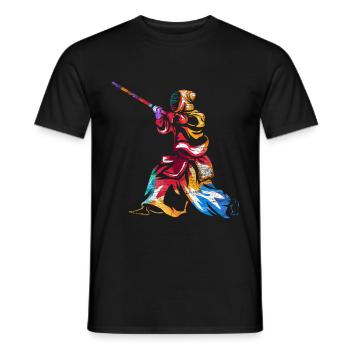 Kendo gift - Men's T-Shirt - black - Front - AI Model Male 178 light (178cm)