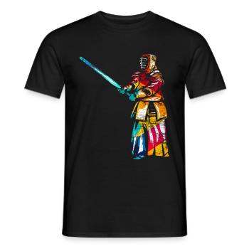 Kendo gift - Men's T-Shirt - black - Front - AI Model Male 178 light (178cm)