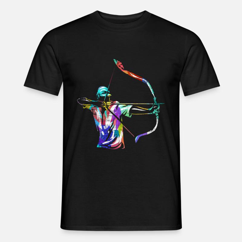 Bogenschießen Geschenk - Männer T-Shirt - Schwarz