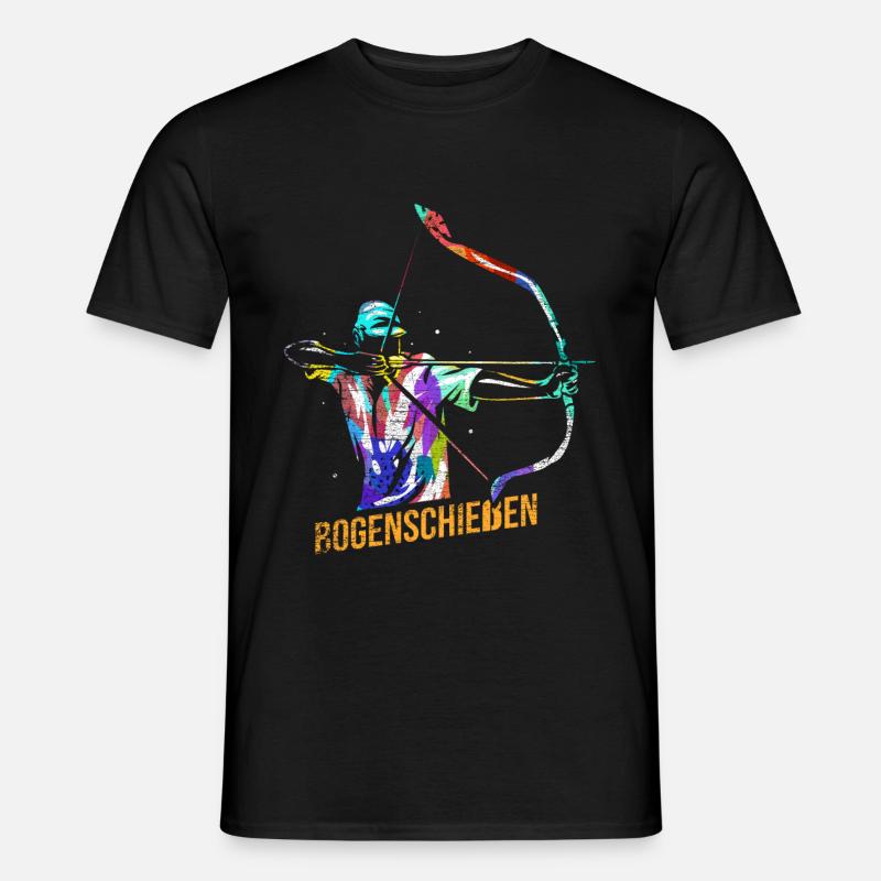 Bogenschießen Geschenk - Männer T-Shirt - Schwarz