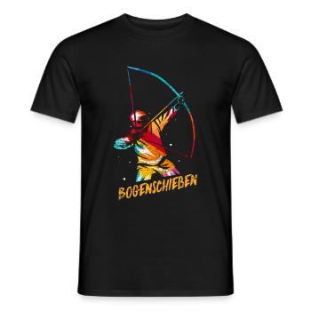Bogenschießen Geschenk - Männer T-Shirt - Schwarz - Vorne - AI Model Male 178 light (178cm)