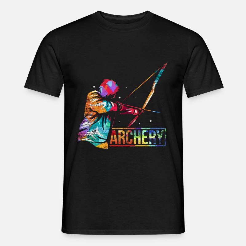 Bogenschießen Geschenk - Männer T-Shirt - Schwarz