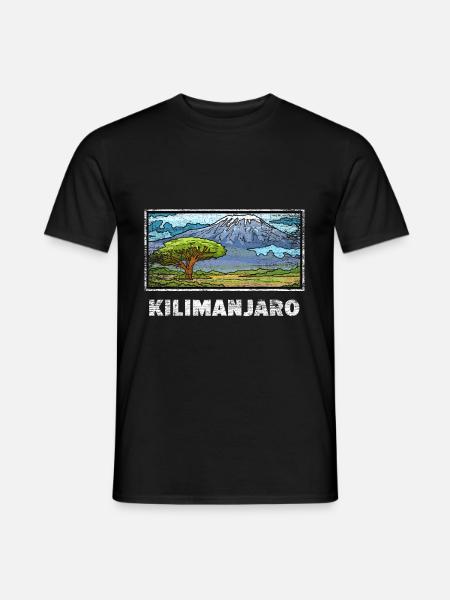 Kilimanjaro gift - Men's T-Shirt - black