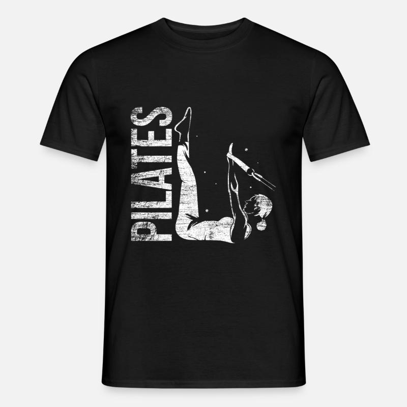 Pilates Geschenk - Männer T-Shirt - Schwarz