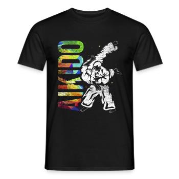 Cadeau d'aïkido - T-shirt homme - noir - Devant - AI Model Male 178 light (178cm)