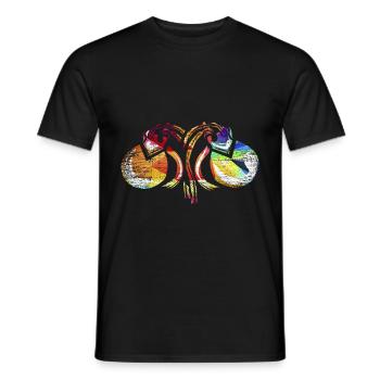Kastagnetten Spanisch Musik Geschenk - Männer T-Shirt - Schwarz - Vorne - AI Model Male 178 light (178cm)