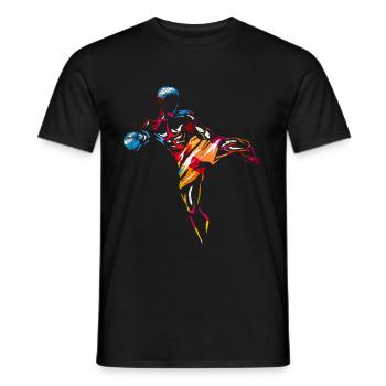 Muay Thai Fighter Geschenk - Männer T-Shirt - Schwarz - Vorne - AI Model Male 178 light (178cm)
