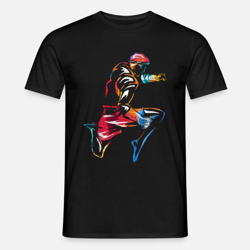 Muay Thai Fighter Geschenk - Männer T-Shirt - Schwarz