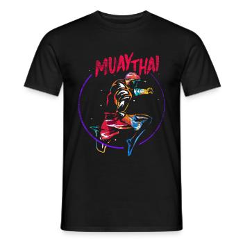Muay Thai Boxing Geschenk - Männer T-Shirt - Schwarz - Vorne - AI Model Male 178 light (178cm)