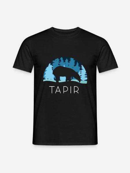 Tapir snow - Men's T-Shirt - black