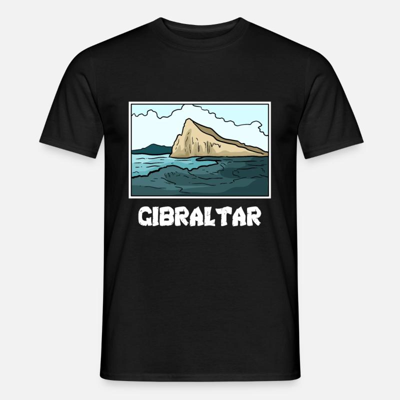 Gibraltar - Männer T-Shirt - Schwarz
