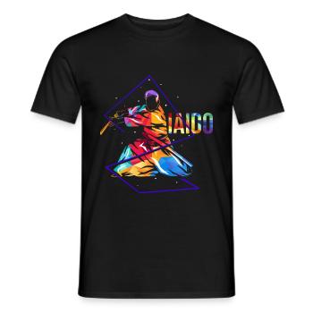 Iaido - Men's T-Shirt - black - Front - AI Model Male 178 light (178cm)