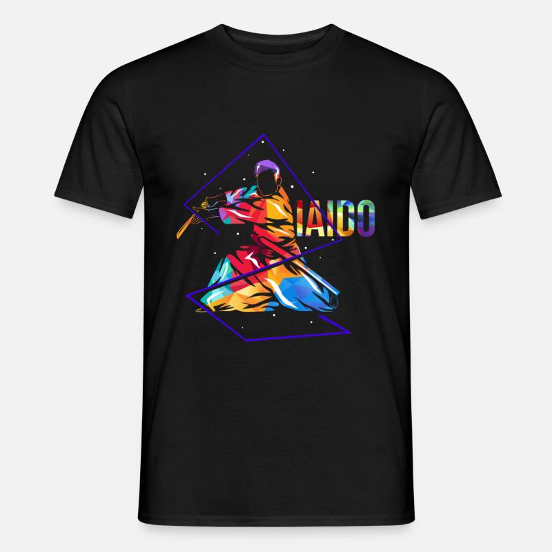 Iaido - Männer T-Shirt - Schwarz
