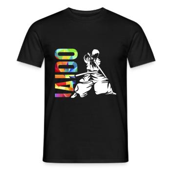 Iaido - Men's T-Shirt - black - Front - AI Model Male 178 light (178cm)
