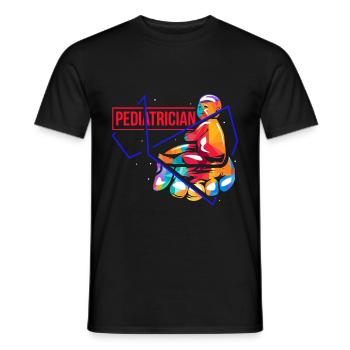 Pediatrician - Men's T-Shirt - black - Front - AI Model Male 178 light (178cm)