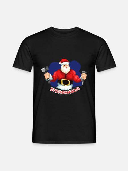 Stonemason Christmas gift - Men's T-Shirt - black