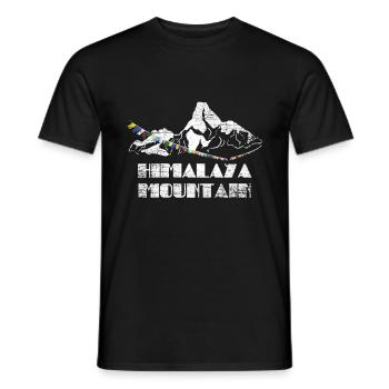 Himalaya Cadeau - T-shirt homme - noir - Devant - AI Model Male 178 light (178cm)