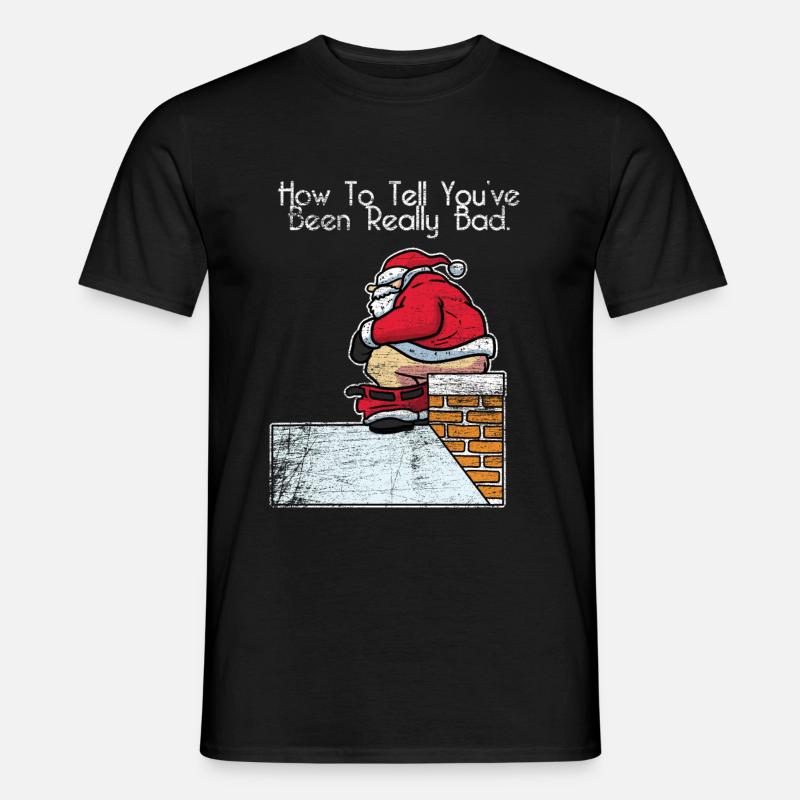 Schornsteinfeger Weihnachten Geschenk - Männer T-Shirt - Schwarz