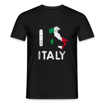 Cadeau Italie - T-shirt homme - noir - Devant - AI Model Male 178 light (178cm)