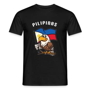 Philippines Eagle - T-shirt homme - noir - Devant - AI Model Male 178 light (178cm)