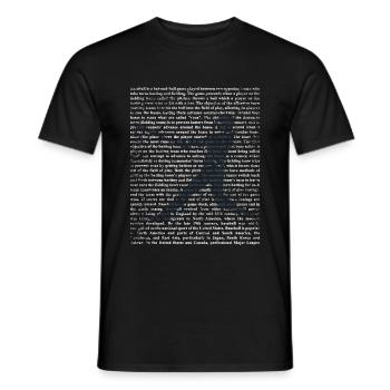 Cadeau de baseball - T-shirt homme - noir - Devant - AI Model Male 178 light (178cm)