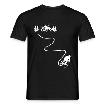 Vélo Vélo Cyclistes Downhill - T-shirt homme - noir - Devant - AI Model Male 178 light (178cm)
