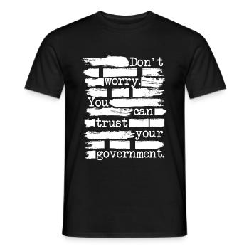 Anarchist Anarchism Anarchy Censorship White - Men's T-Shirt - black - Front - AI Model Male 178 light (178cm)