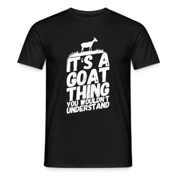 Chèvre bouc bouc comprendre les paroles - T-shirt homme - noir - Devant - AI Model Male 178 light (178cm)