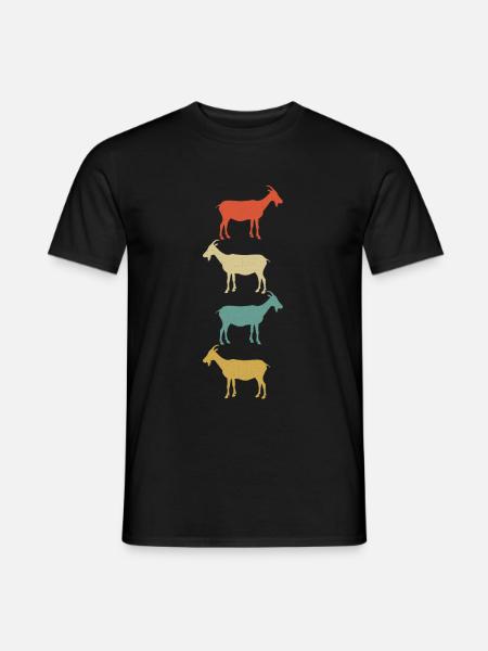 Chèvre billy chèvre coloré - T-shirt homme - noir