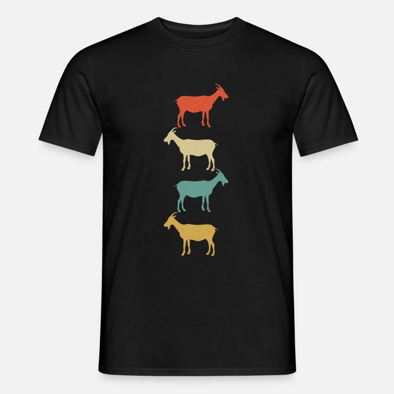 Chèvre billy chèvre coloré - T-shirt homme - noir