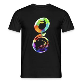 Sousaphon - Männer T-Shirt - Schwarz - Vorne - AI Model Male 178 light (178cm)
