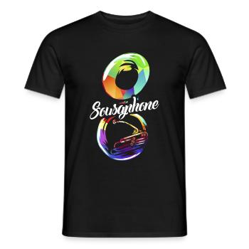 Sousaphon Geschenk - Männer T-Shirt - Schwarz - Vorne - AI Model Male 178 light (178cm)
