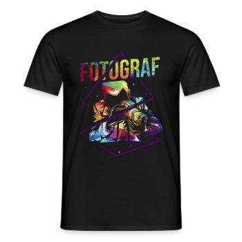 Fotograf Fotografie Geschenk - Männer T-Shirt - Schwarz - Vorne - AI Model Male 178 light (178cm)