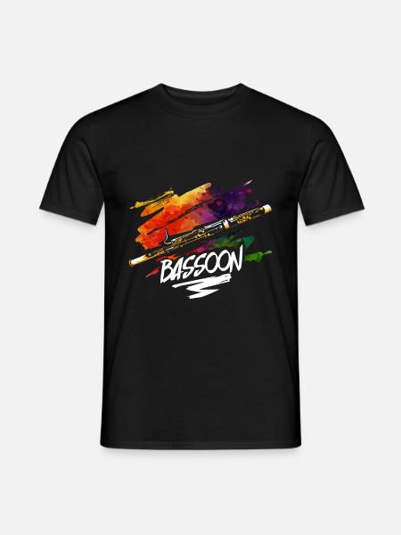 Bassoon gift - Men's T-Shirt - black