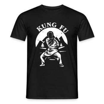 Kung Fu - T-shirt homme - noir - Devant - AI Model Male 178 light (178cm)