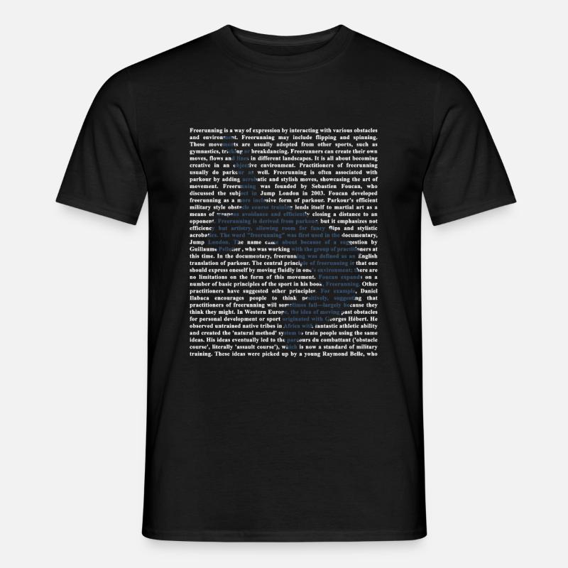 Freerunning - Männer T-Shirt - Schwarz