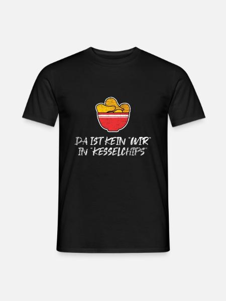 Kesselchips Chips Snack Knabbern - Männer T-Shirt - Schwarz