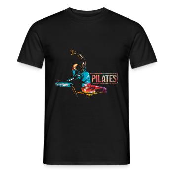 Pilates Geschenk - Männer T-Shirt - Schwarz - Vorne - AI Model Male 178 light (178cm)