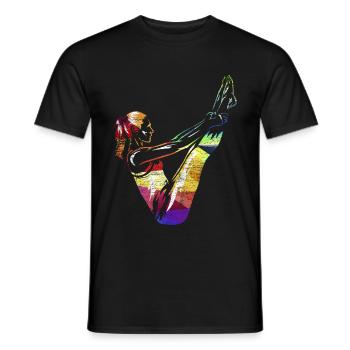 Pilates Geschenk - Männer T-Shirt - Schwarz - Vorne - AI Model Male 178 light (178cm)
