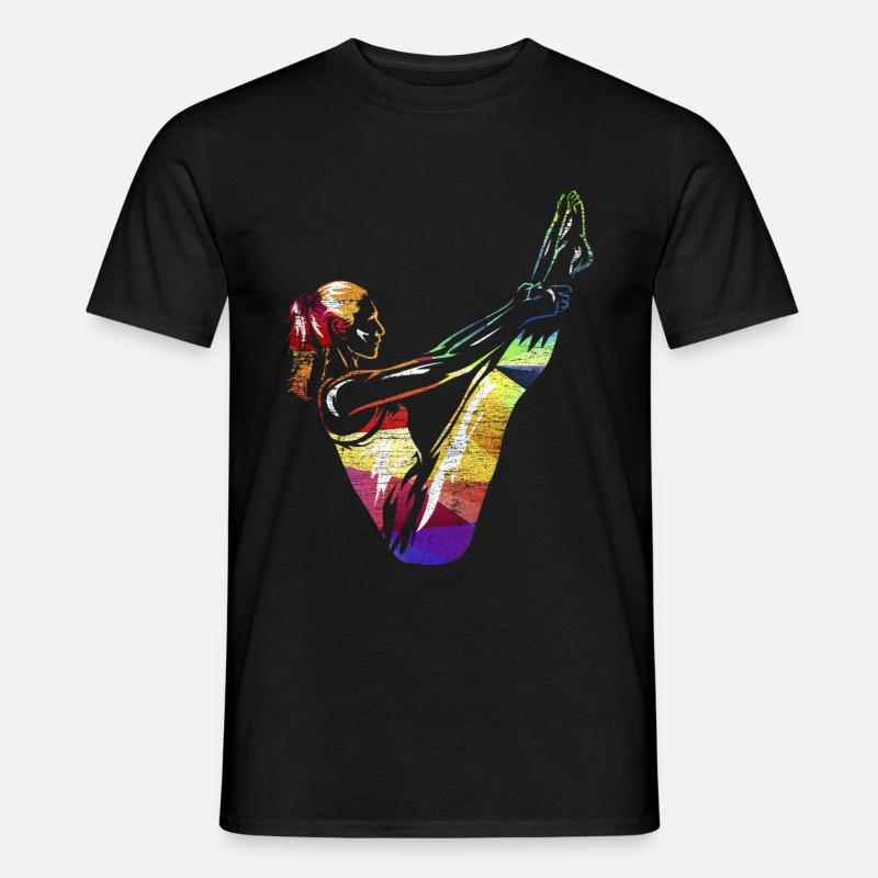 Pilates Geschenk - Männer T-Shirt - Schwarz