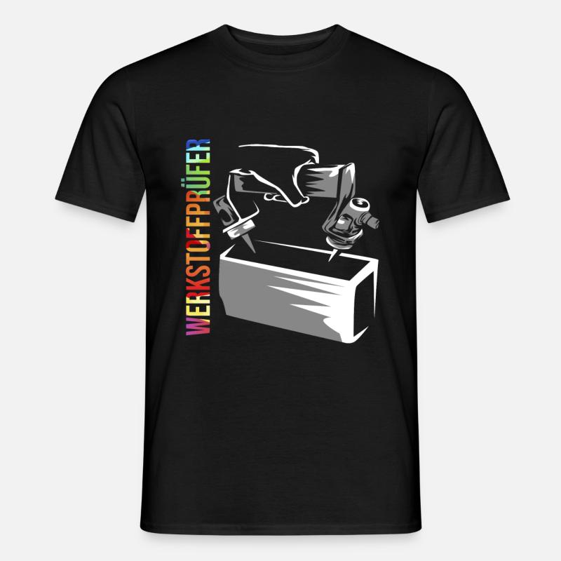 Werkstoffprüfer - Männer T-Shirt - Schwarz