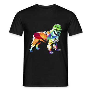 Hovawart - T-shirt homme - noir - Devant - AI Model Male 178 light (178cm)