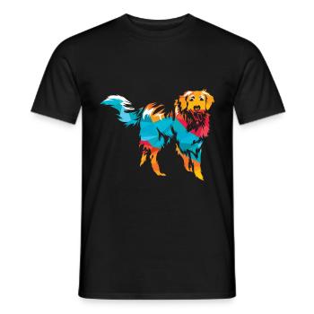 Hovawart - T-shirt homme - noir - Devant - AI Model Male 178 light (178cm)